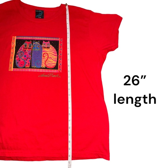 Vintage Laurel Burch Cat t-shirt - XL - Picture 5 of 6